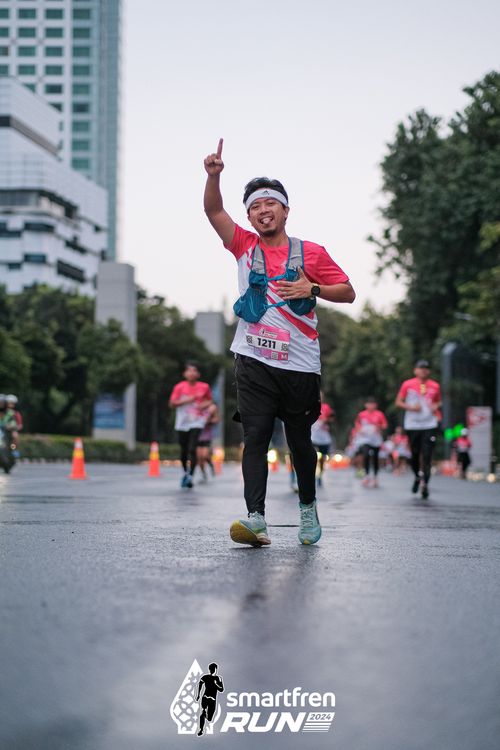 Race photo from Smartfren Run 2024