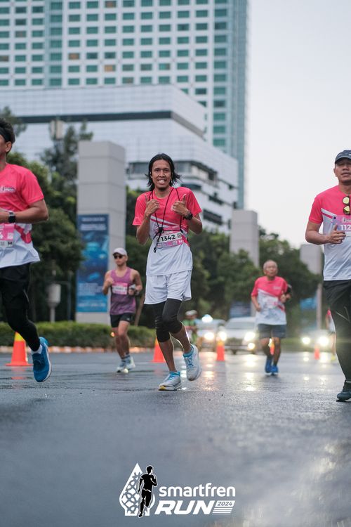 Race photo from Smartfren Run 2024