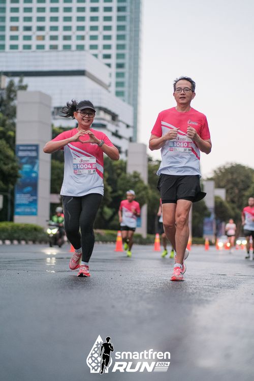 Race photo from Smartfren Run 2024