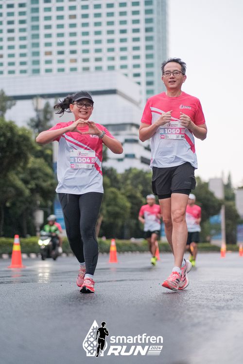 Race photo from Smartfren Run 2024