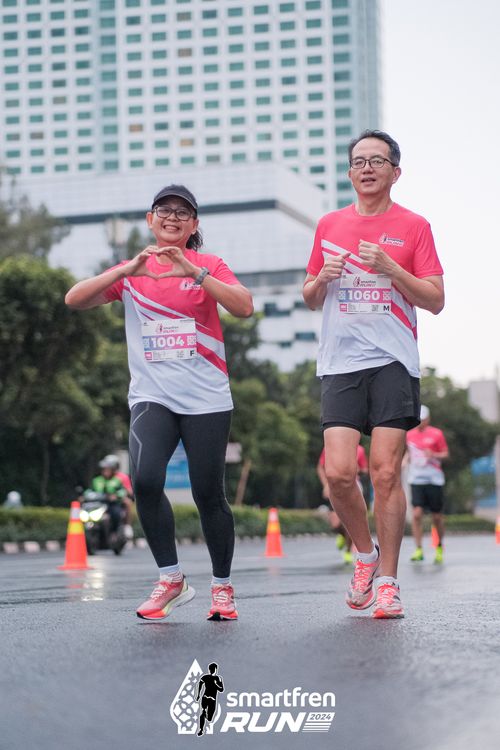Race photo from Smartfren Run 2024