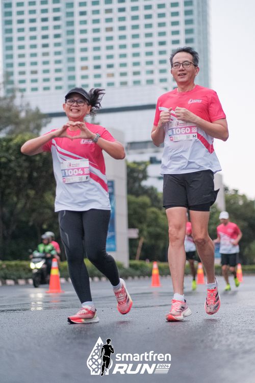 Race photo from Smartfren Run 2024