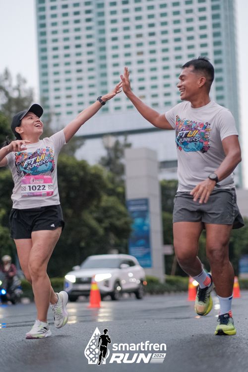 Race photo from Smartfren Run 2024