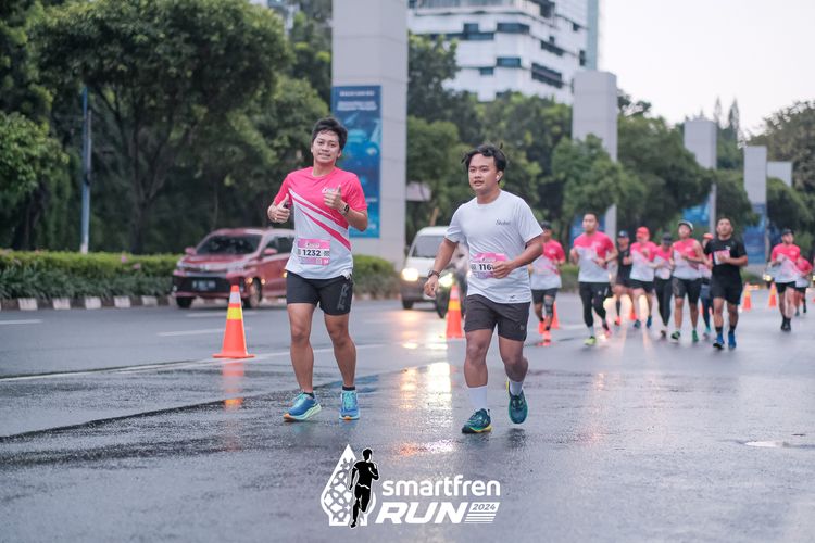 Race photo from Smartfren Run 2024