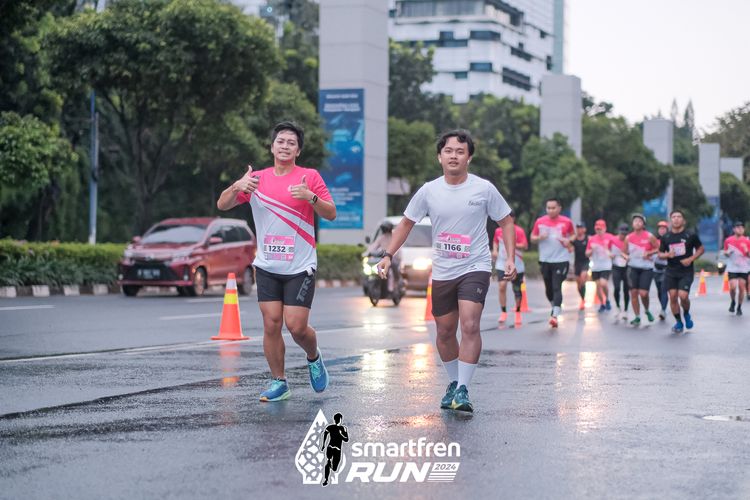 Race photo from Smartfren Run 2024