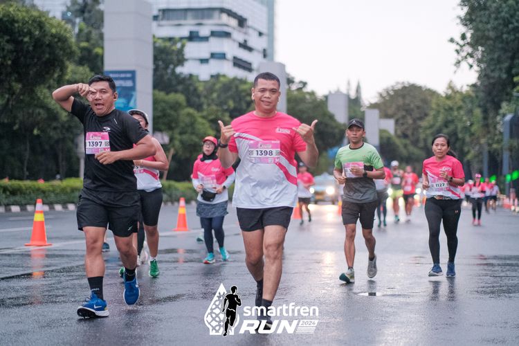 Race photo from Smartfren Run 2024