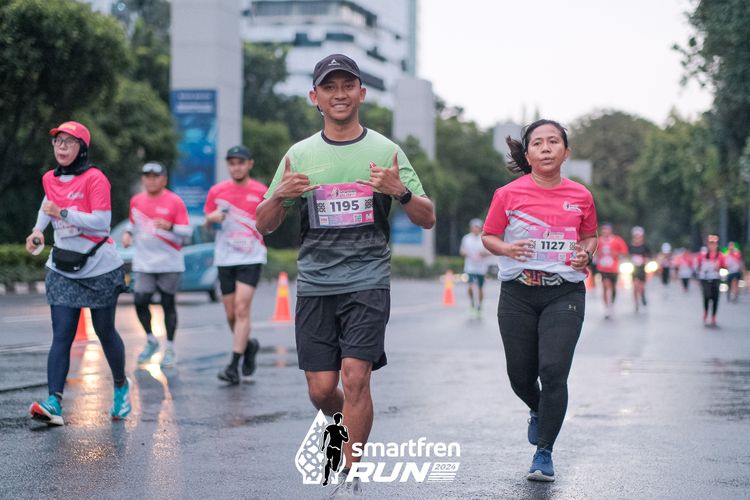 Race photo from Smartfren Run 2024