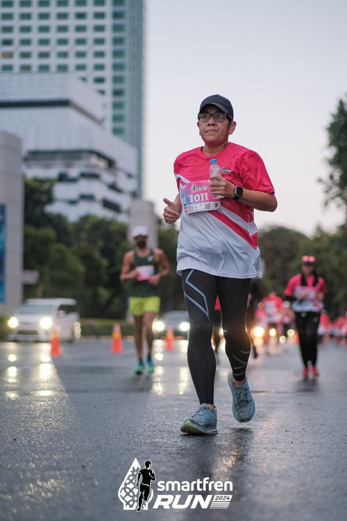 Race photo from Smartfren Run 2024