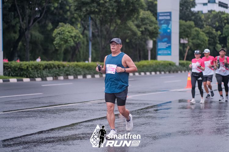 Race photo from Smartfren Run 2024