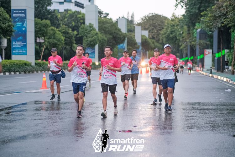 Race photo from Smartfren Run 2024
