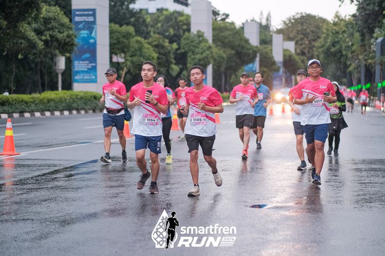 Race photo from Smartfren Run 2024