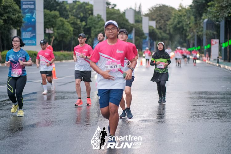 Race photo from Smartfren Run 2024