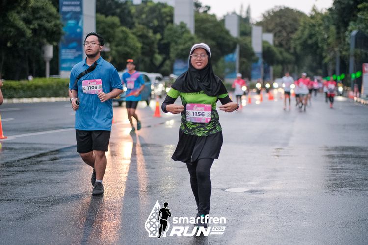 Race photo from Smartfren Run 2024