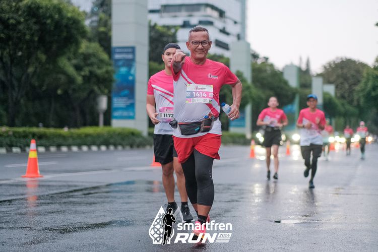 Race photo from Smartfren Run 2024