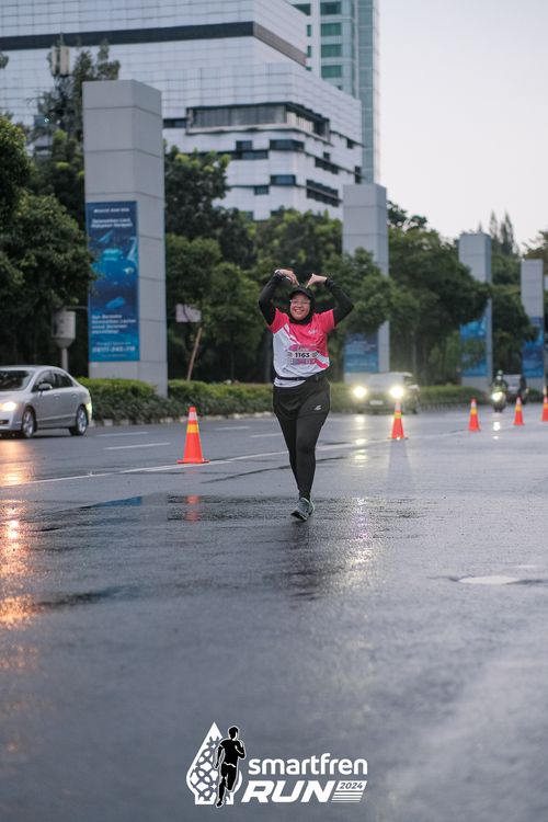 Race photo from Smartfren Run 2024