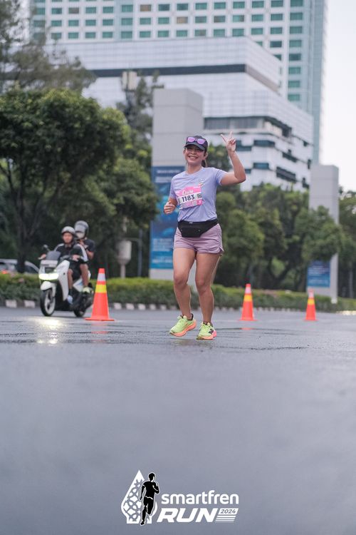 Race photo from Smartfren Run 2024