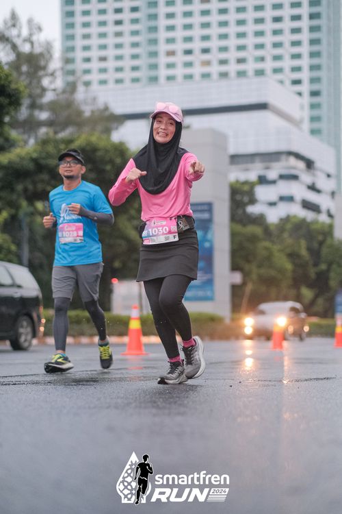 Race photo from Smartfren Run 2024