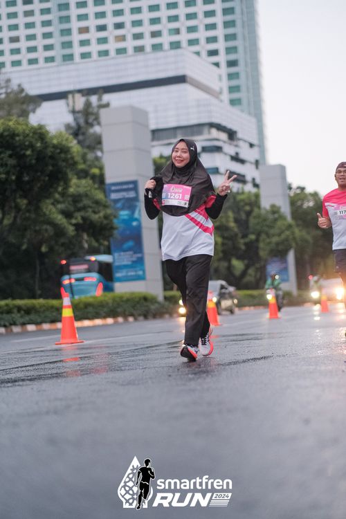 Race photo from Smartfren Run 2024