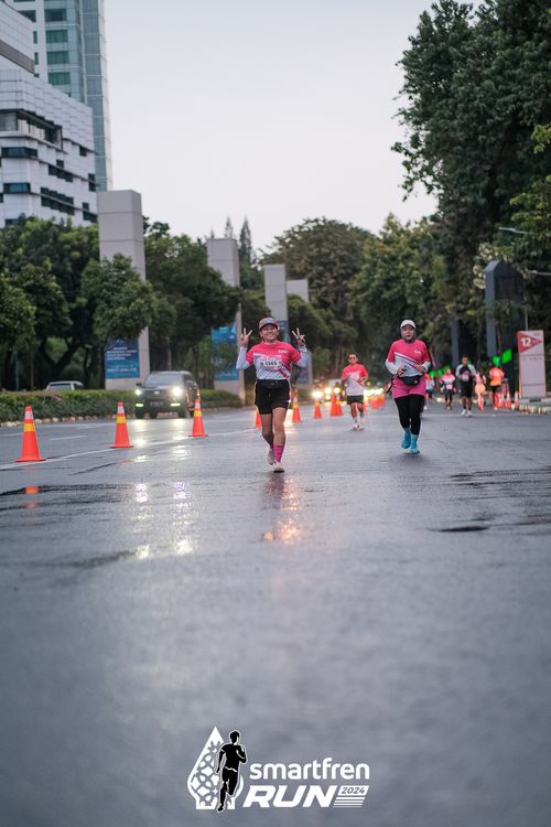 Race photo from Smartfren Run 2024