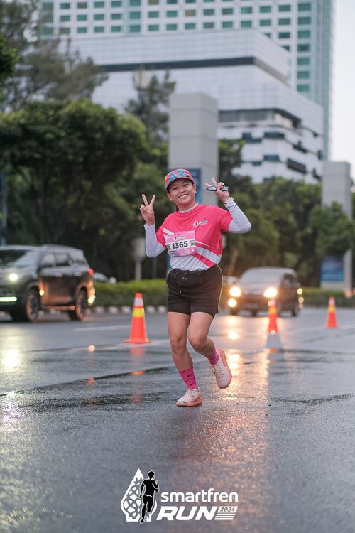 Race photo from Smartfren Run 2024
