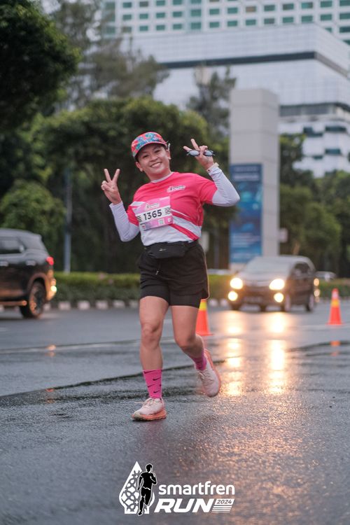 Race photo from Smartfren Run 2024