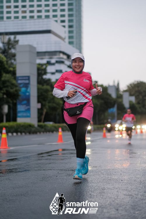 Race photo from Smartfren Run 2024