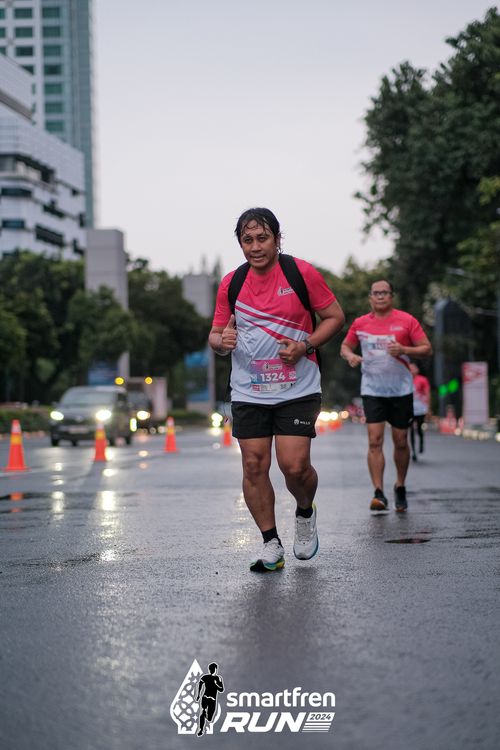 Race photo from Smartfren Run 2024