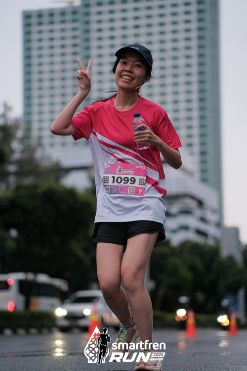 Race photo from Smartfren Run 2024