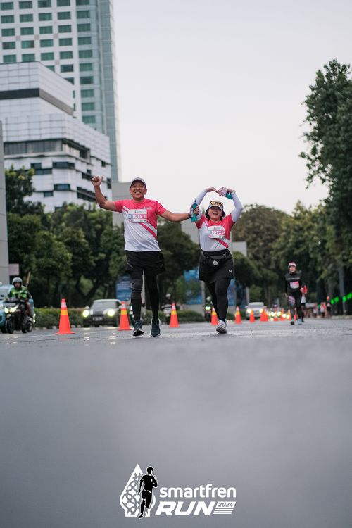 Race photo from Smartfren Run 2024