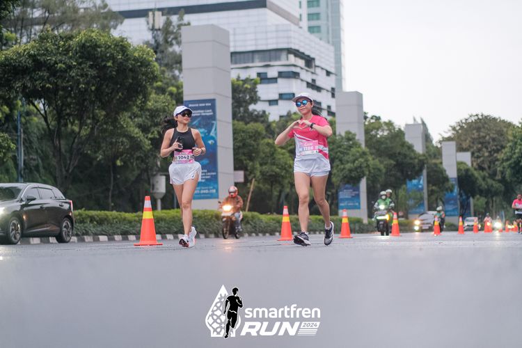 Race photo from Smartfren Run 2024