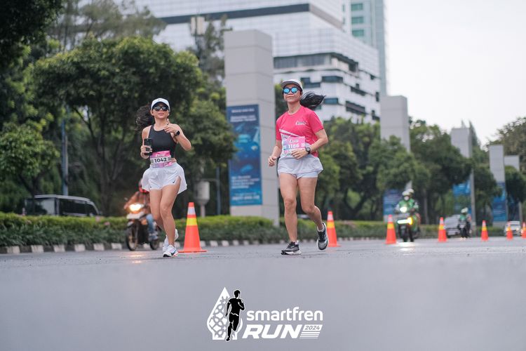 Race photo from Smartfren Run 2024