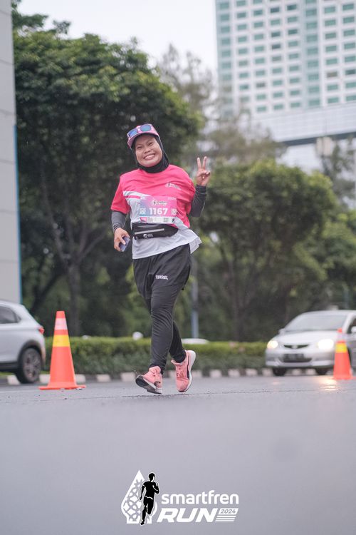 Race photo from Smartfren Run 2024
