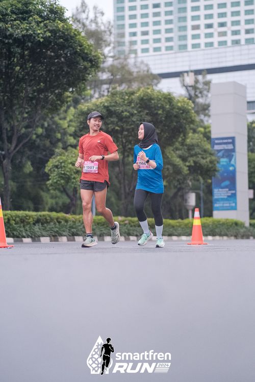 Race photo from Smartfren Run 2024