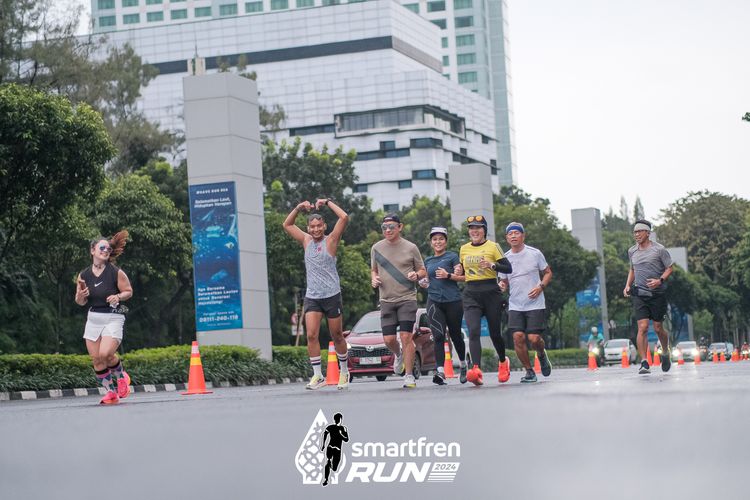 Race photo from Smartfren Run 2024