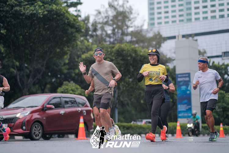 Race photo from Smartfren Run 2024