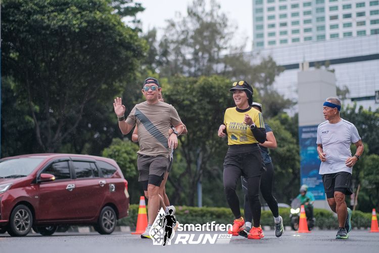 Race photo from Smartfren Run 2024