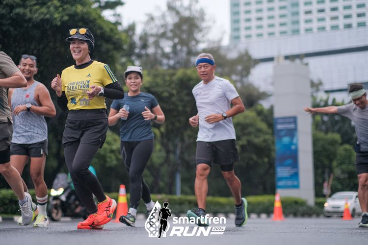 Race photo from Smartfren Run 2024