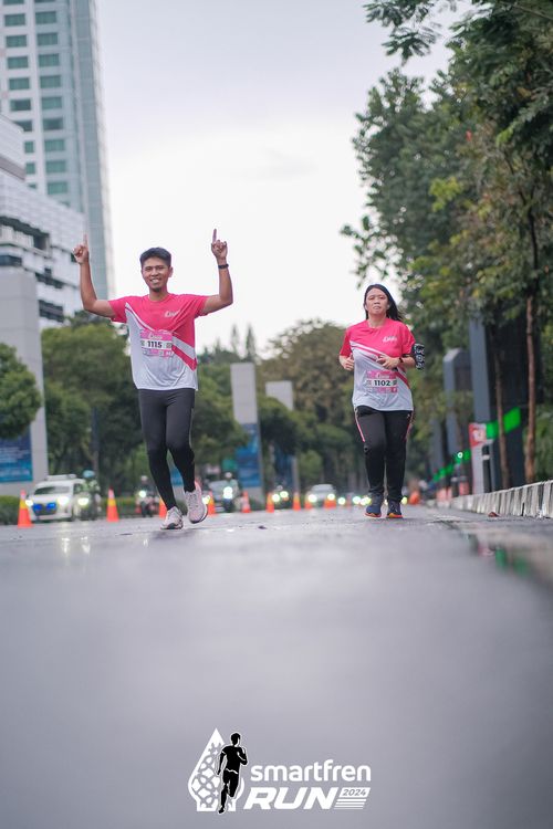 Race photo from Smartfren Run 2024