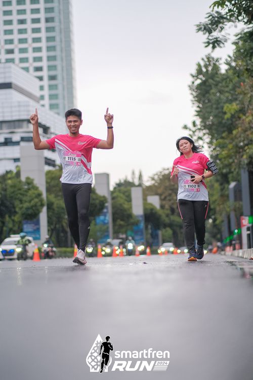 Race photo from Smartfren Run 2024