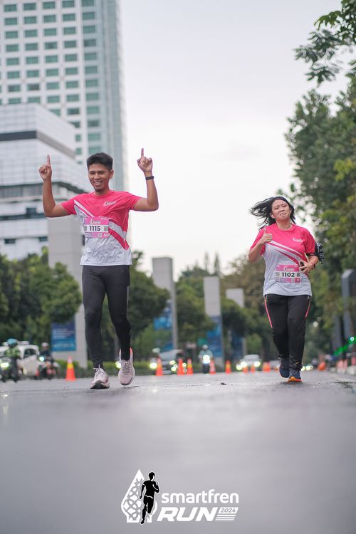 Race photo from Smartfren Run 2024