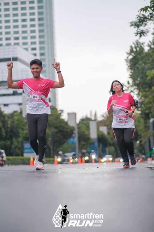 Race photo from Smartfren Run 2024