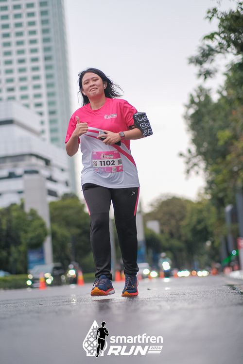 Race photo from Smartfren Run 2024