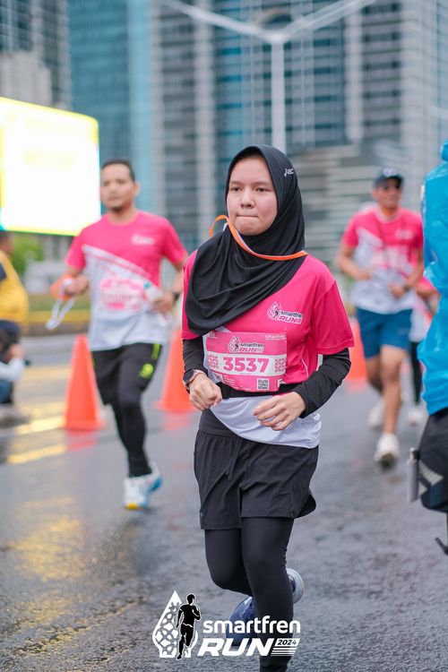 Race photo from Smartfren Run 2024