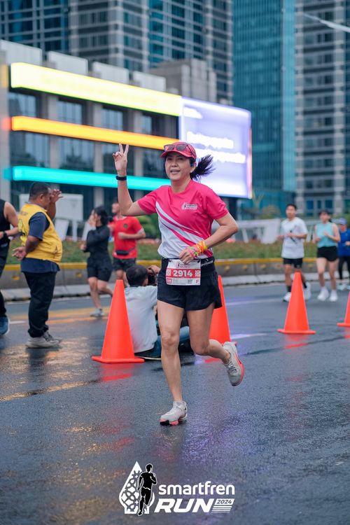 Race photo from Smartfren Run 2024