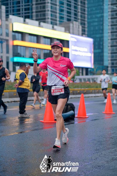 Race photo from Smartfren Run 2024