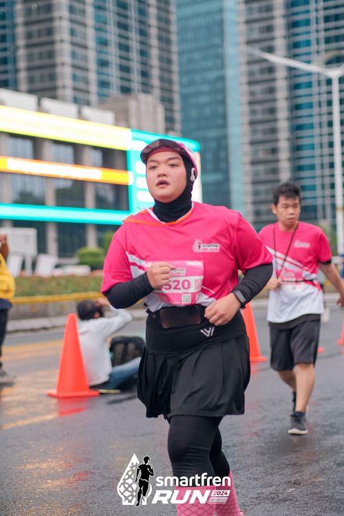 Race photo from Smartfren Run 2024