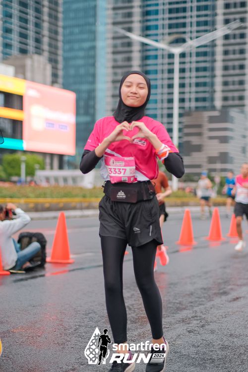 Race photo from Smartfren Run 2024