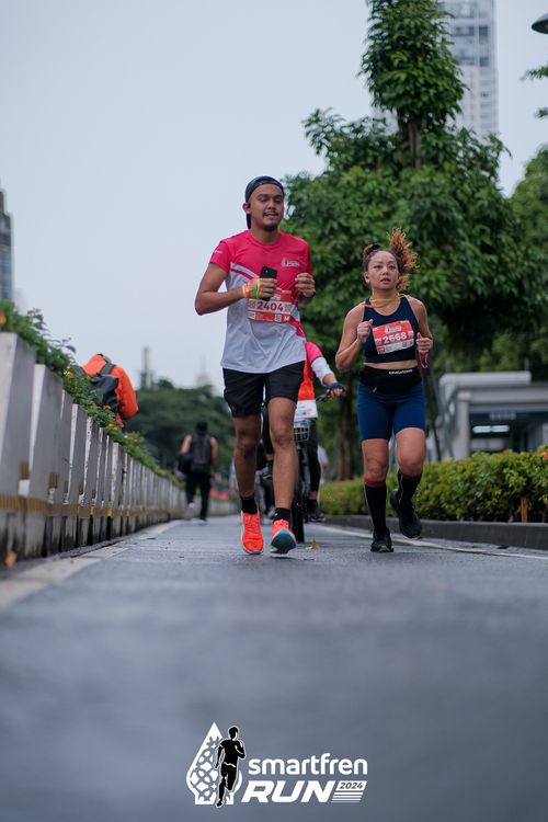 Race photo from Smartfren Run 2024