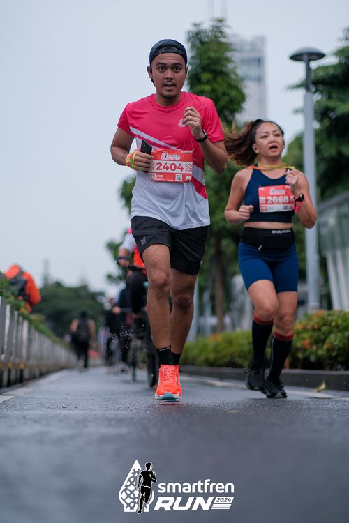 Race photo from Smartfren Run 2024