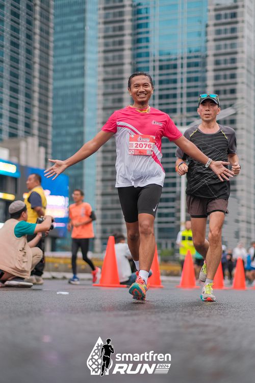Race photo from Smartfren Run 2024